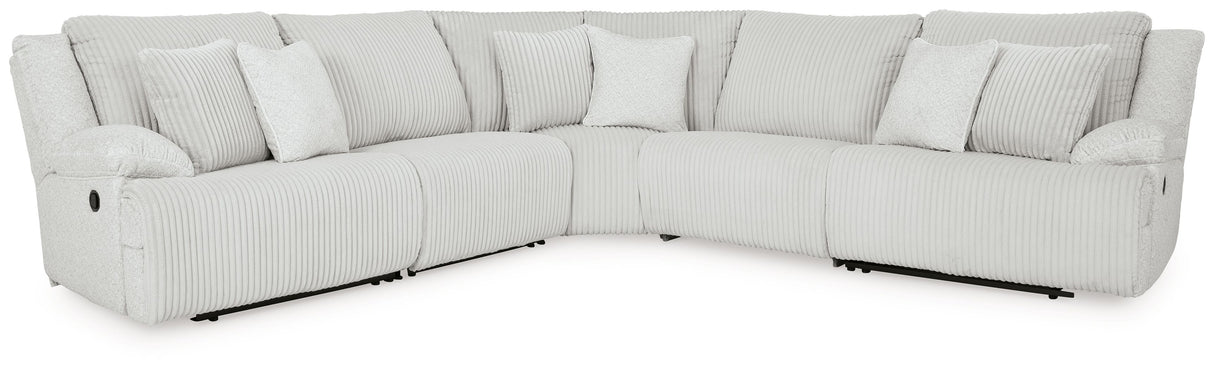 Top Tier - Reclining Sectional Gray 5 Pc. Reclining Sectional by Signature Design by Ashley® | Bel Furniture
