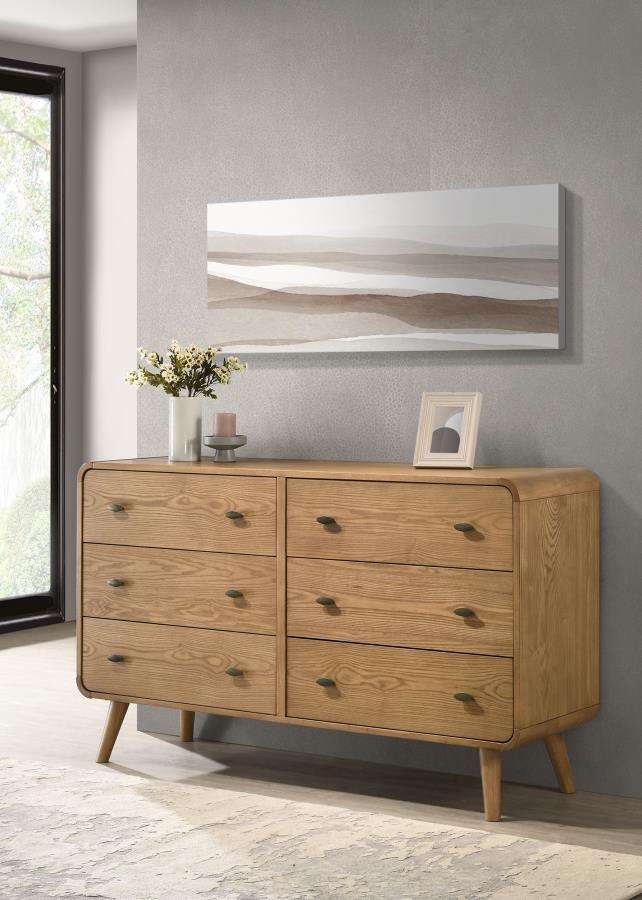 Robyn - 6-Drawer Bedroom Dresser by CoasterEssence | Bel Furniture