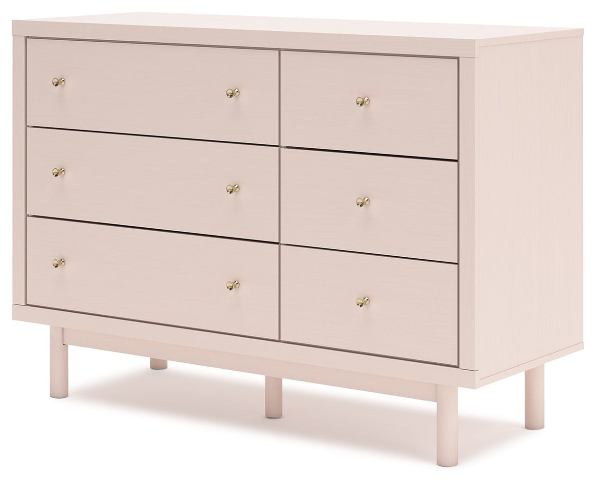 Wistenpine - Blush - Six Drawer Dresser by Signature Design by Ashley® | Bel Furniture