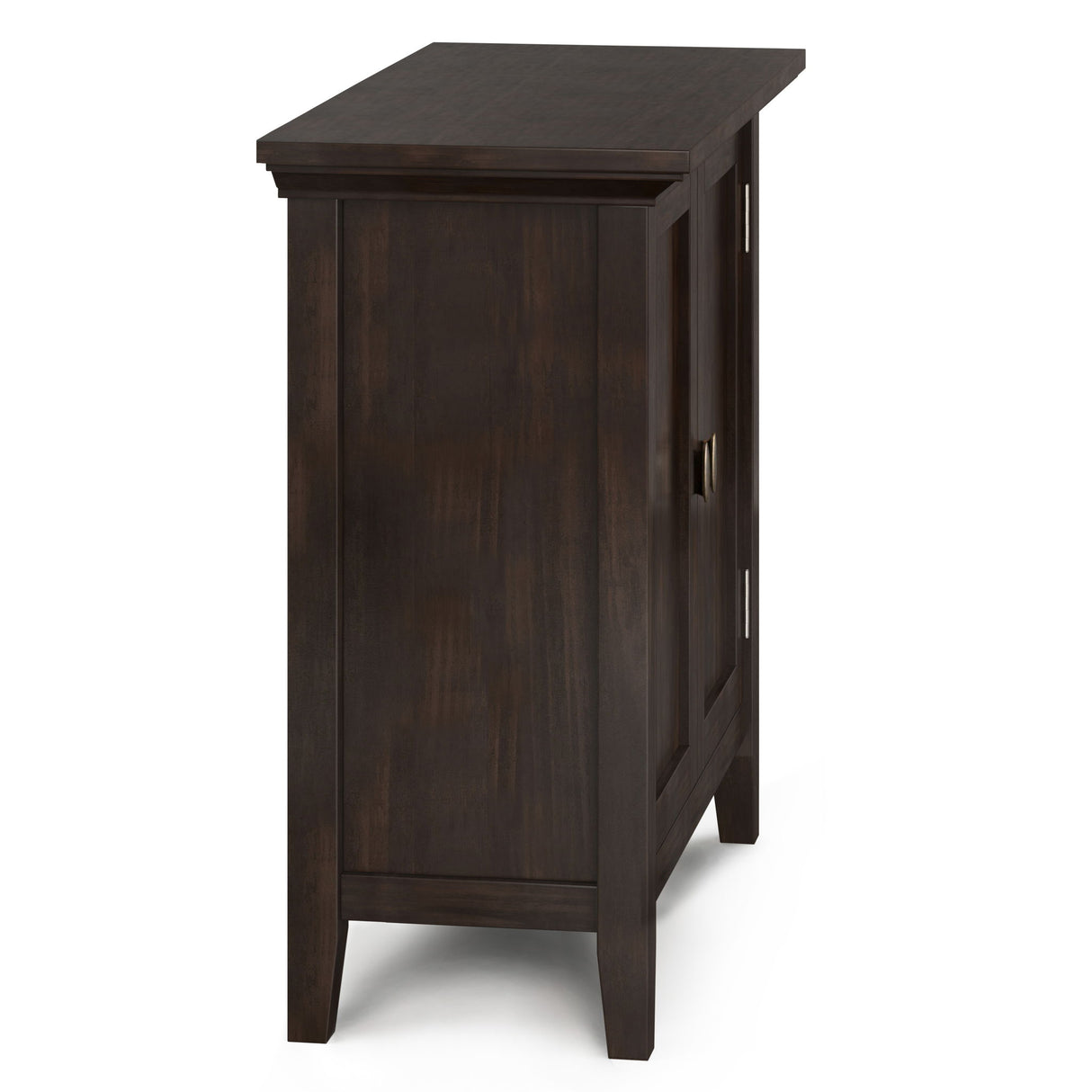 Redmond - Low Storage Cabinet - Brunette Brown by Simpli-Home | Bel Furniture