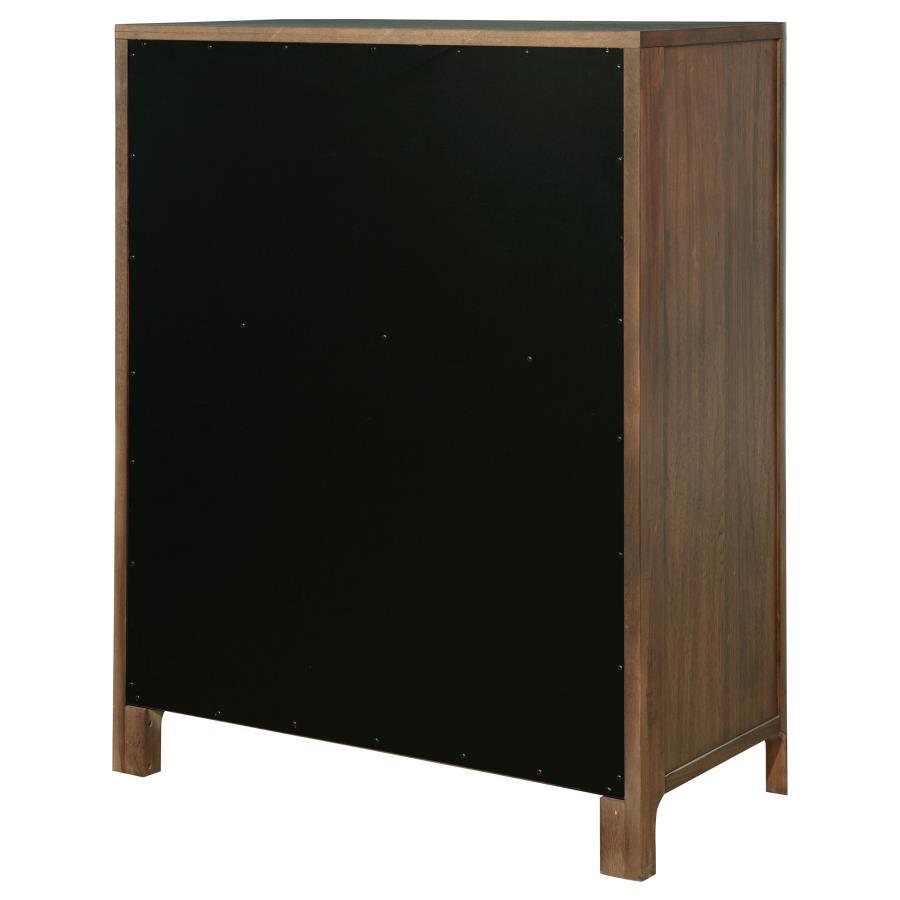 Maderia - 5-Drawer Chest Of Drawers - Walnut by Coaster Fine Furniture | Bel Furniture