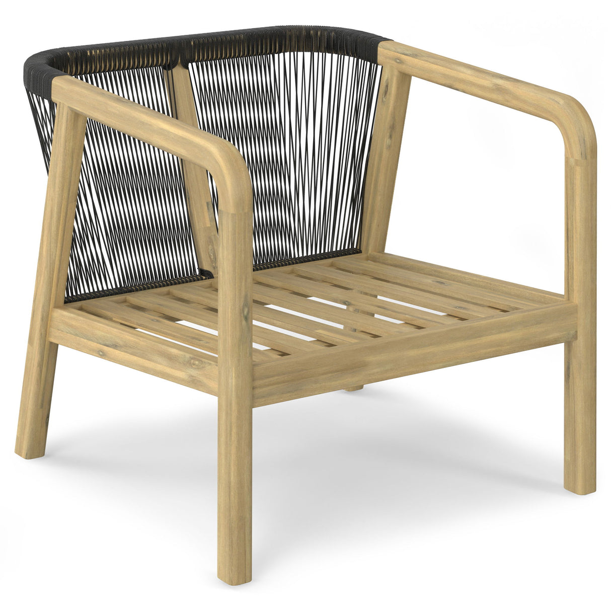 Palmetto - Outdoor Conversation Chair (Set of 2) - Stone Gray by Simpli-Home | Bel Furniture