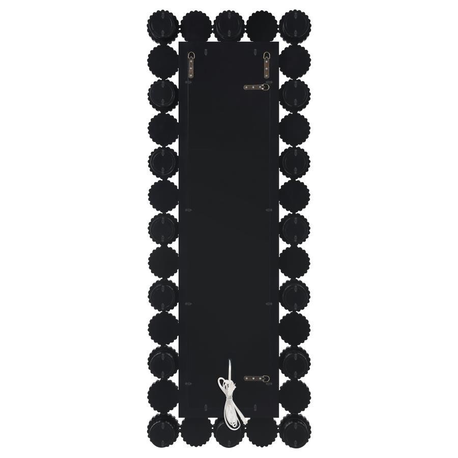 Aghes - Wall Mirror With Lighting - Silver by CoasterElevations | Bel Furniture