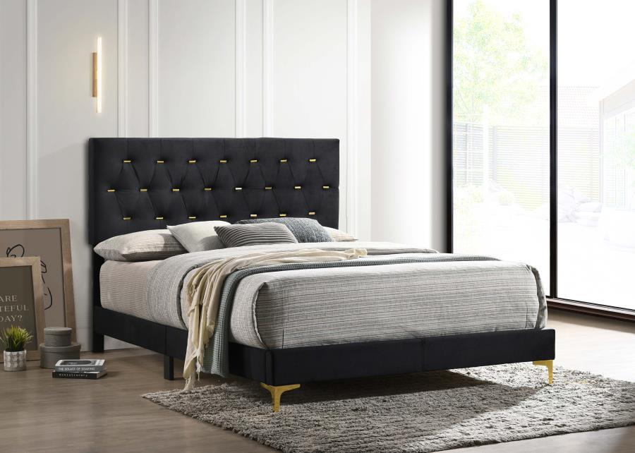 Kendall - Panel Upholstered Bed by CoasterEveryday | Bel Furniture
