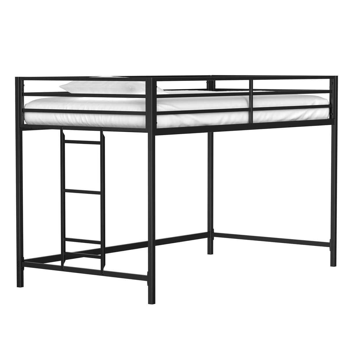 Adam - Junior Twin Loft Bunk - Black by House & Home Furniture | Bel Furniture