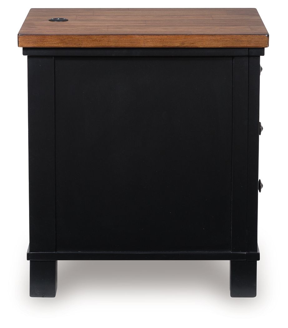Wildenauer - Brown / Black - Chair Side End Table by Signature Design by Ashley® | Bel Furniture