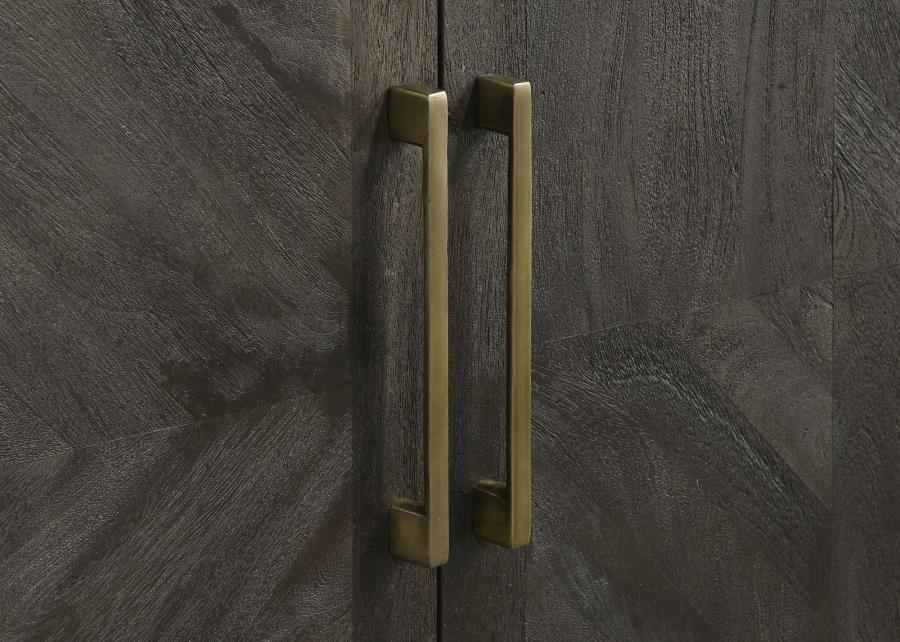 Dennis - 3 Door Marble Top Sideboard Buffet - Tobacco Gray by Coaster Fine Furniture | Bel Furniture