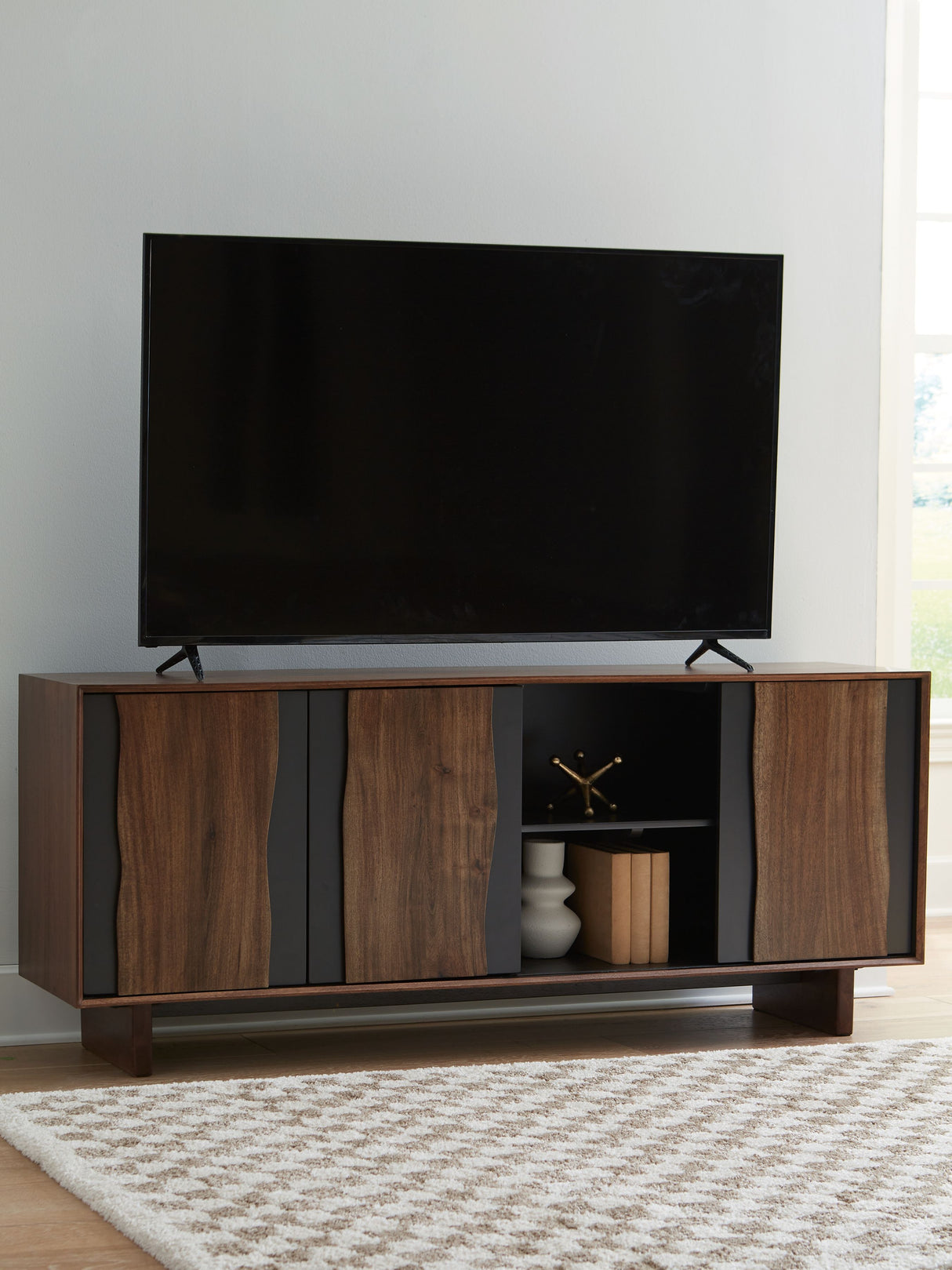 Welby - Brown / Charcoal - Accent Cabinet by Signature Design by Ashley® | Bel Furniture