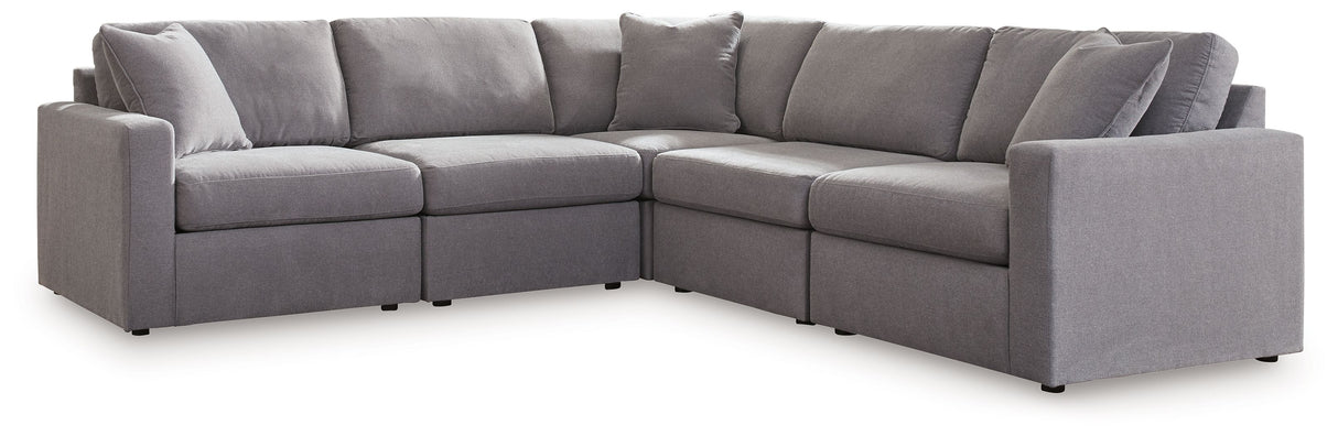 Modmax - Granite - Sectional Gray 5 Pc. Sectional by Signature Design by Ashley® | Bel Furniture