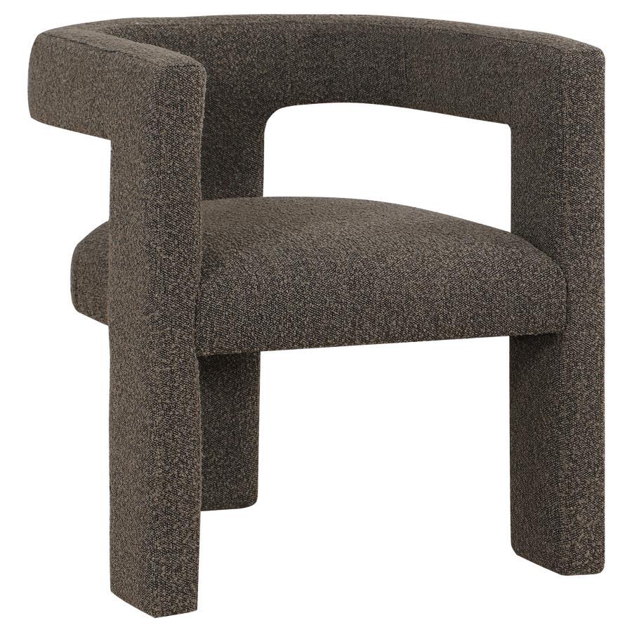 Petra - Boucle Upholstered Accent Side Chair Dark Brown by Coaster Fine Furniture | Bel Furniture