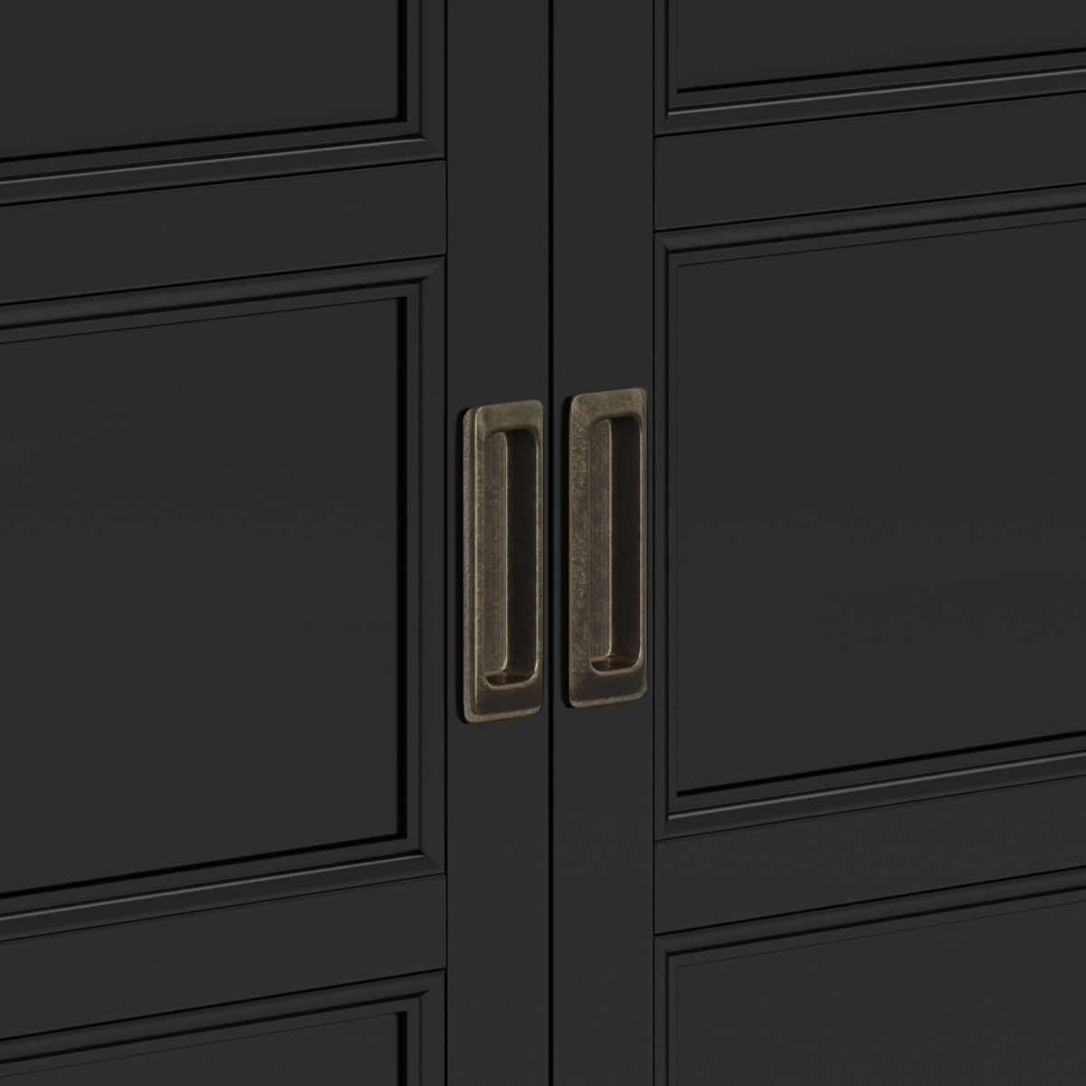 Burlington - Handcrafted Low Storage Cabinet by Simpli-Home | Bel Furniture