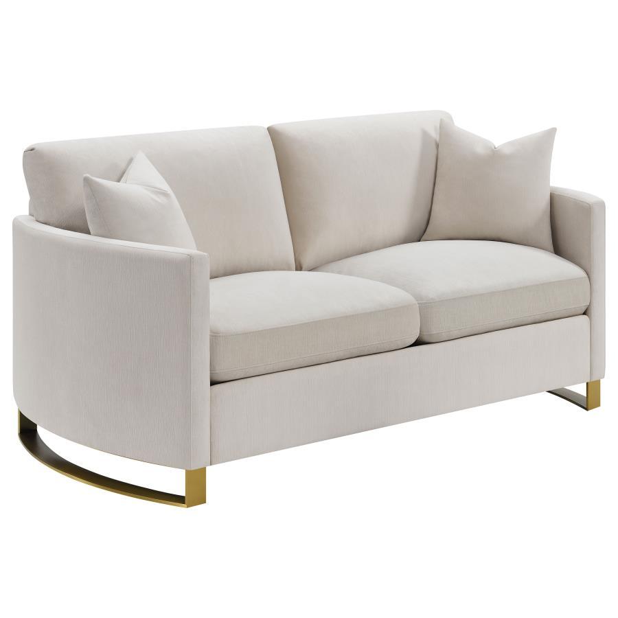 Corliss - Upholstered Arched Arm Sofa Set by CoasterElevations | Bel Furniture
