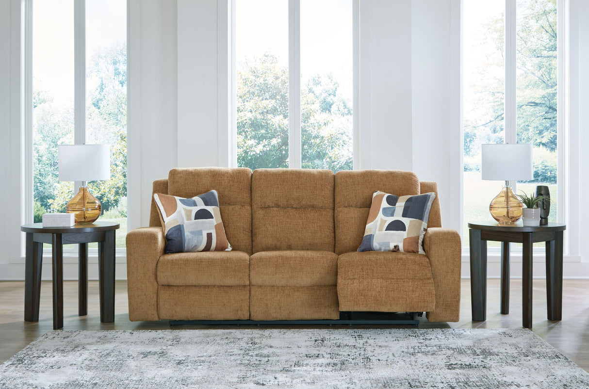Kanlow - Reclining Sofa - Honey