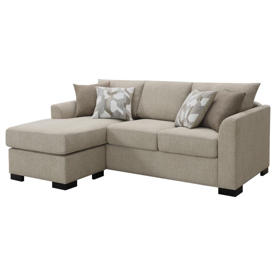 Storey - Upholstered Sleeper Sectional Chaise Sofa by CoasterEveryday | Bel Furniture