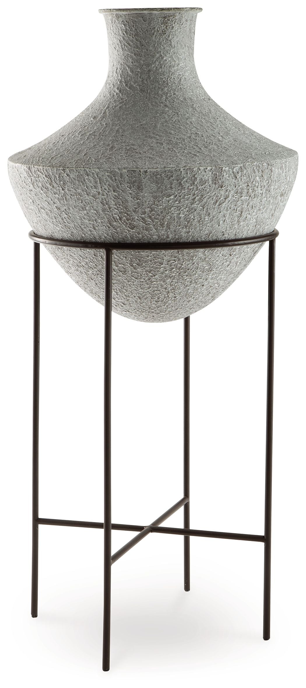 Estonbank - Vase Gray 15.5"W x 15.5"D x 35"H by Signature Design by Ashley® | Bel Furniture