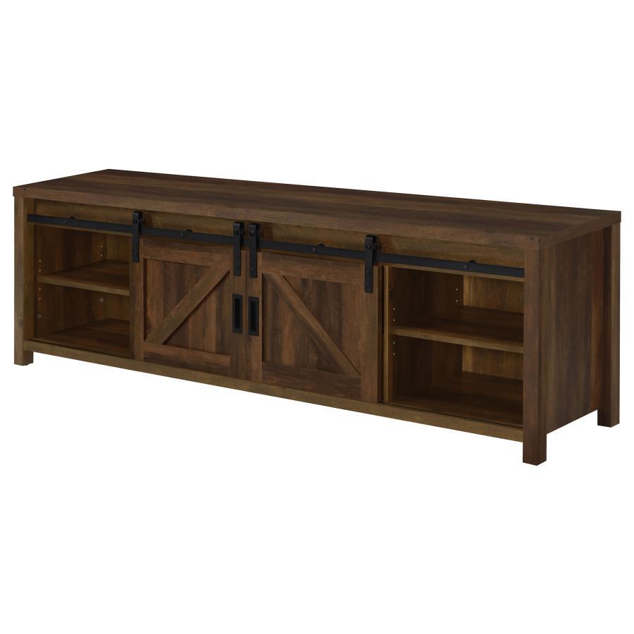 Madra - 2-Door Engineered Wood TV Stand by CoasterEssence | Bel Furniture