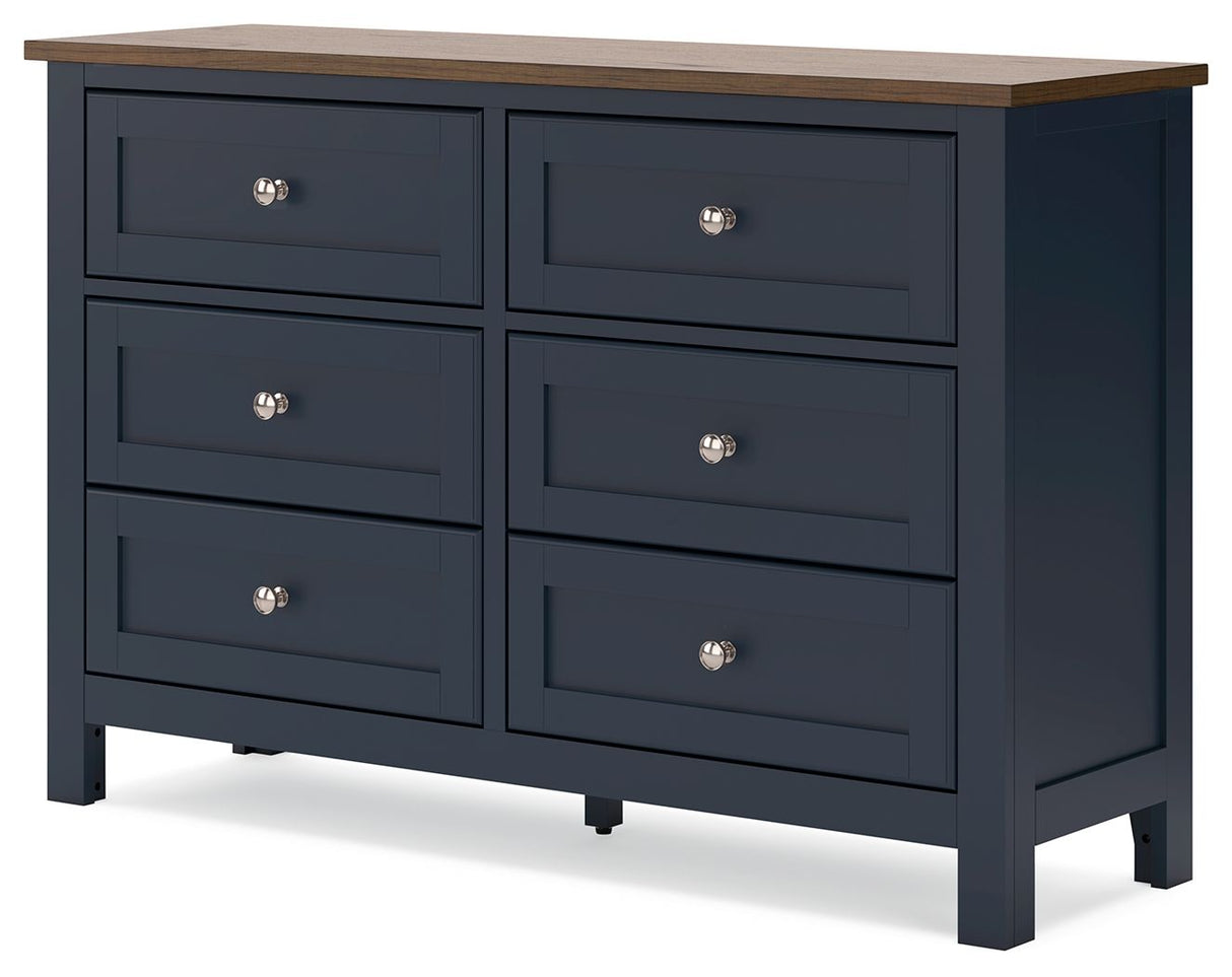 Landocken - Brown / Blue - Dresser by Signature Design by Ashley® | Bel Furniture