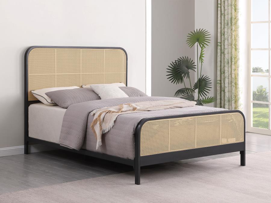 Lanewood - Open Cane Rattan Metal Bed by Coaster Fine Furniture | Bel Furniture
