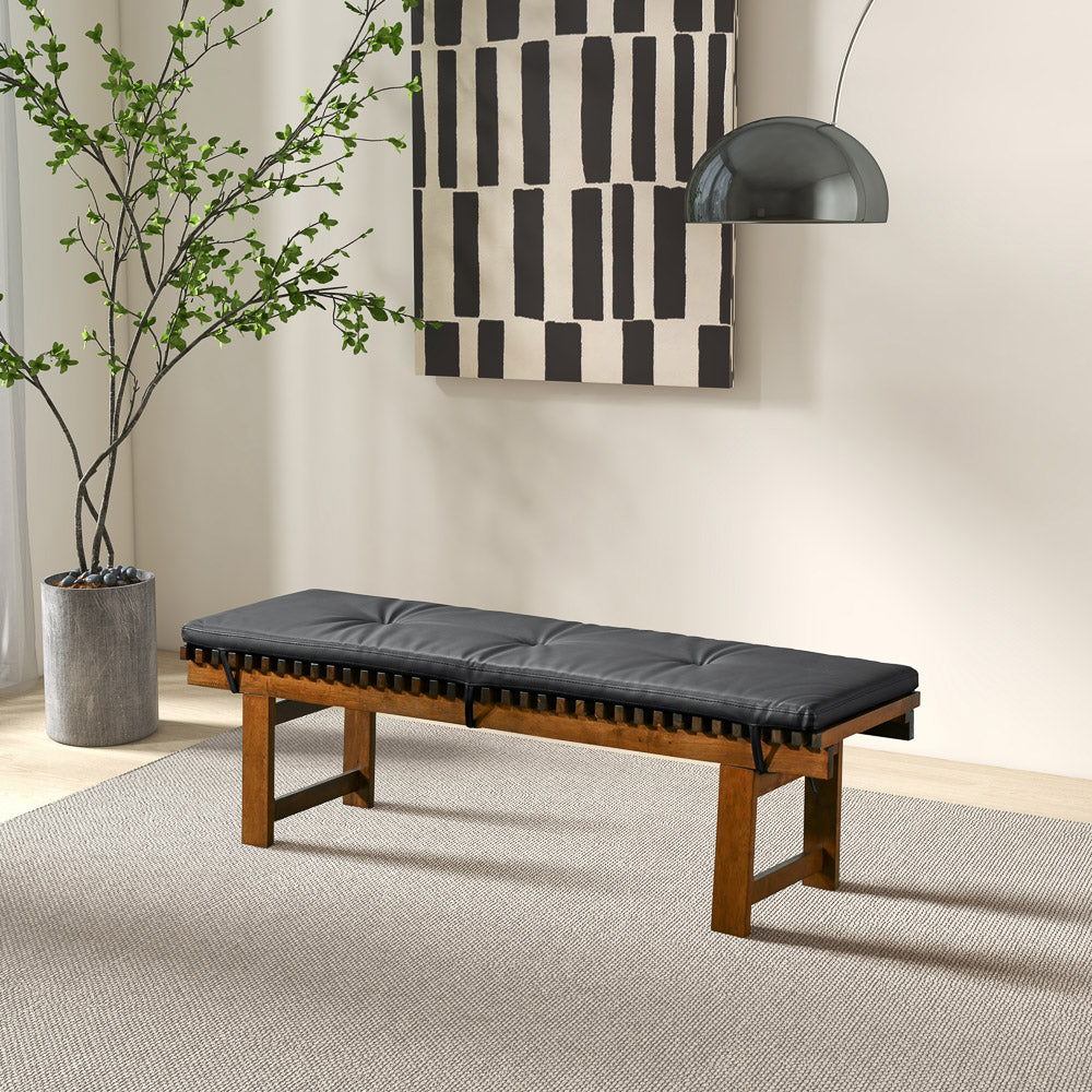 Lucia - Bench - Black by Ashcroft Furniture | Bel Furniture