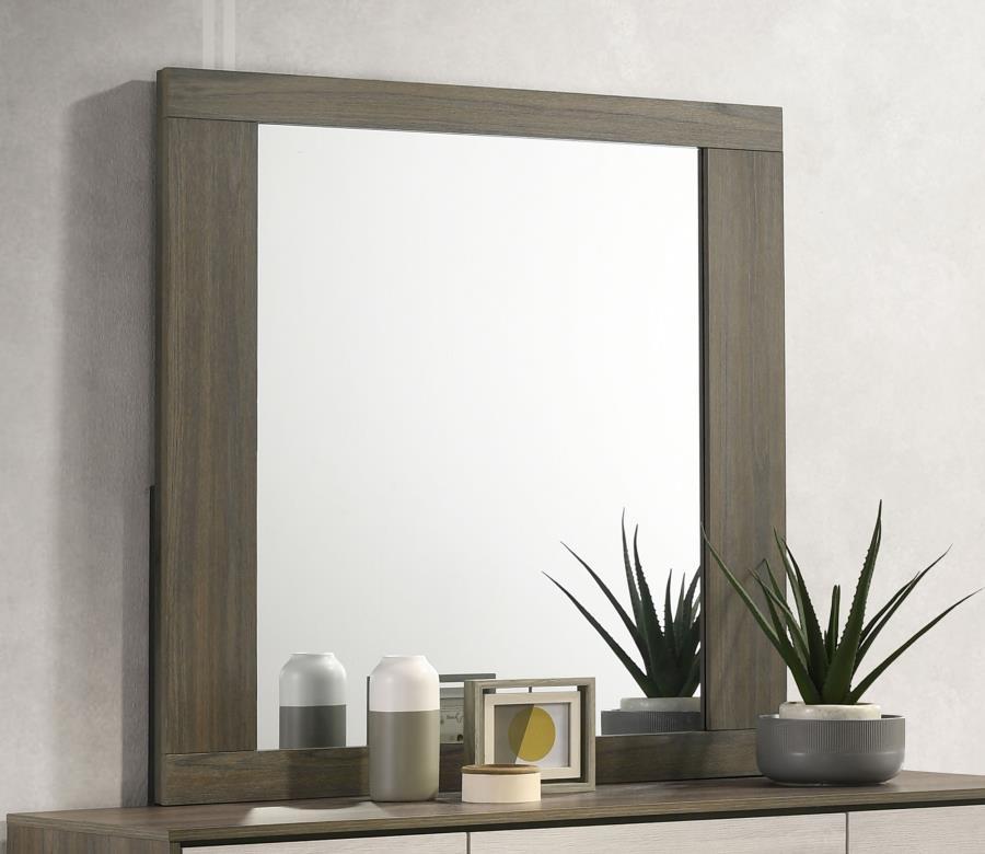 Fenwick - Dresser Mirror - - Gray Oak by Coaster Fine Furniture | Bel Furniture
