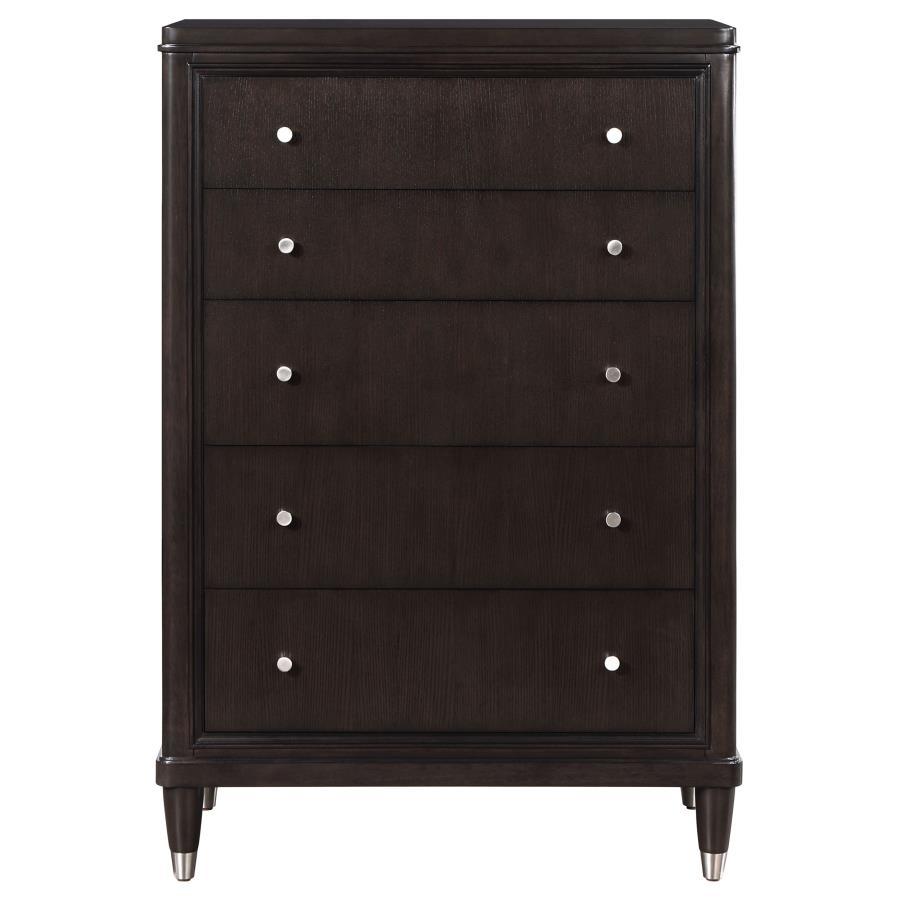 Emberlyn - 5-Drawer Bedroom Chest - Brown by Coaster Fine Furniture | Bel Furniture