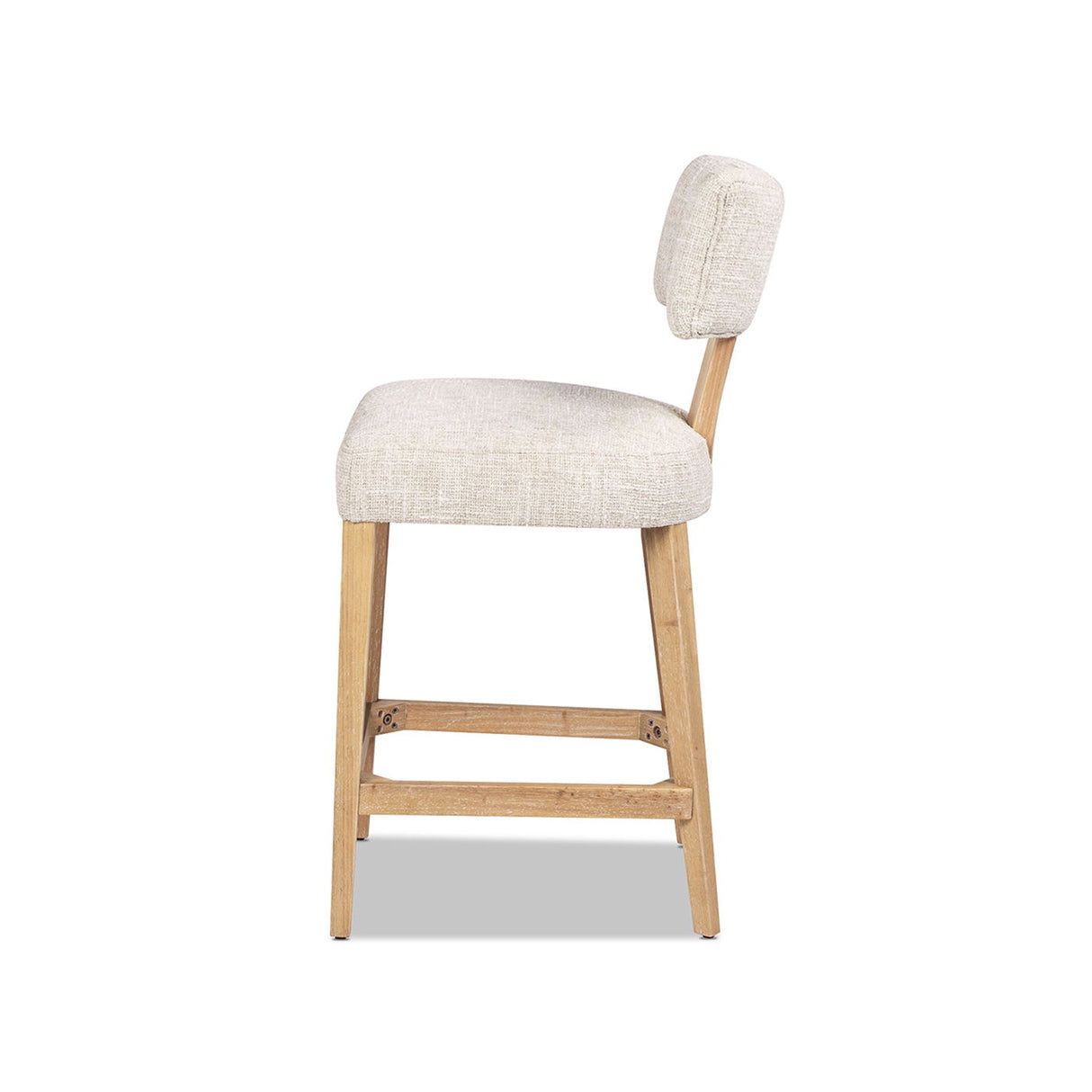 Penny - Round Arched Upholstered Counter Stool (Set of 2) - Travertine Beige by Jennifer Taylor Home | Bel Furniture