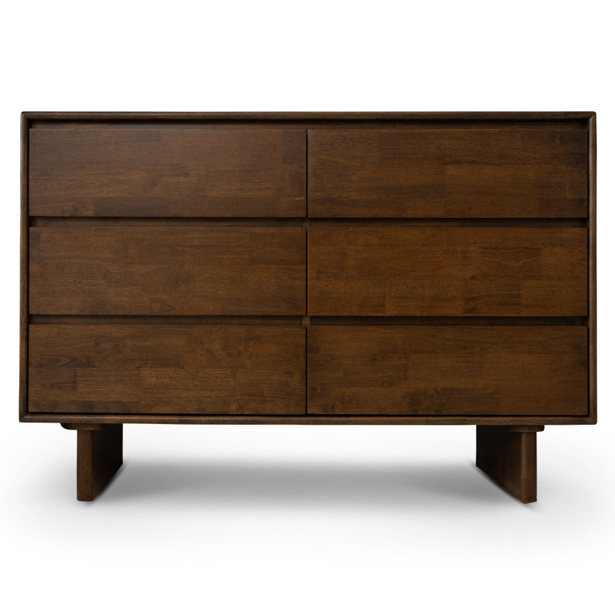 Dubrovnik - Mid-Century Modern Dresser With 6 Drawers - Brown by Ashcroft Furniture | Bel Furniture