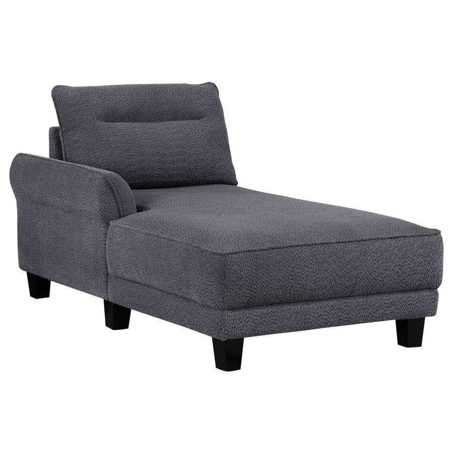 Caspian - Upholstered Curved Arm Chaise Sectional Sofa by Coaster Fine Furniture | Bel Furniture