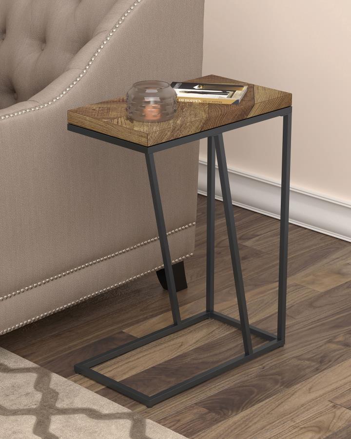 Sergio - Engineered Wood C-Shaped Side Table by CoasterEveryday | Bel Furniture