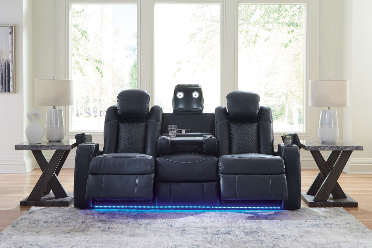 Fyne-dyme - Power Reclining Sofa With Adj Headrest by Signature Design by Ashley® | Bel Furniture