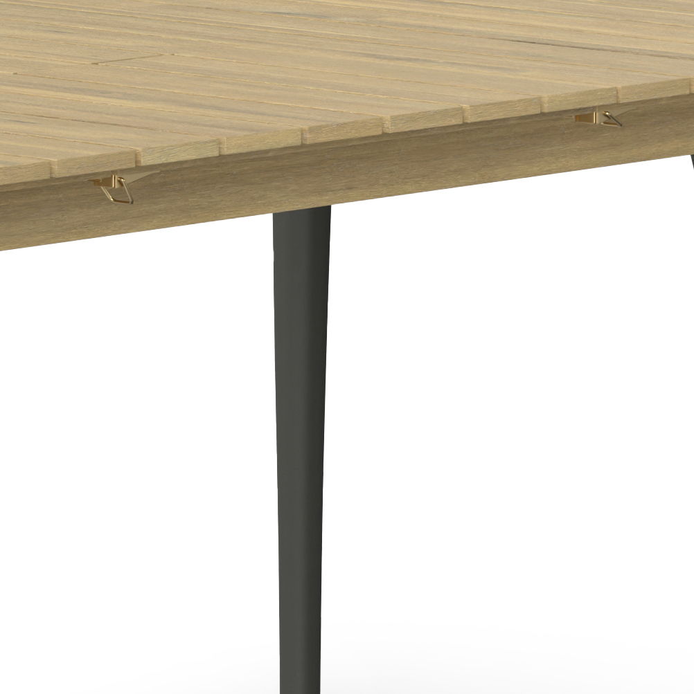 Beachside - Outdoor Extendable Dining Table - Light Teak by Simpli-Home | Bel Furniture