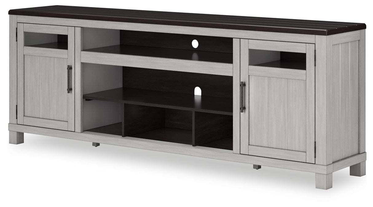 Darborn - Gray / Brown - XL TV Stand W/Fireplace Option by Signature Design by Ashley® | Bel Furniture