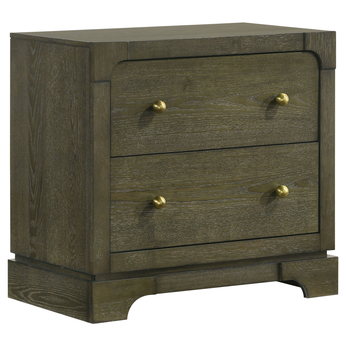 Gran Park - 2-Drawer Nightstand Bedside Table - Dark Cocoa by Coaster Fine Furniture | Bel Furniture