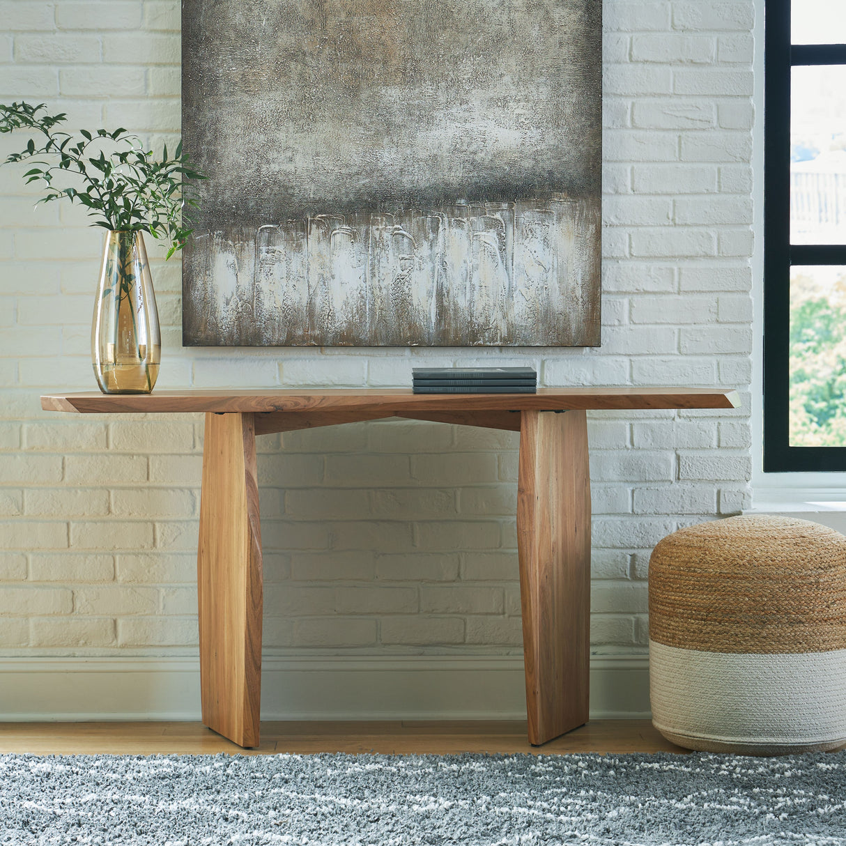 Holward - Natural - Console Sofa Table by Signature Design by Ashley® | Bel Furniture
