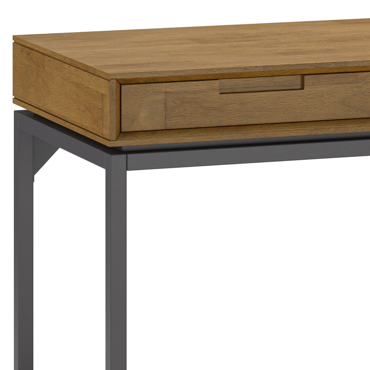 Banting - Mid Century Wide Desk, Handcrafted by Simpli-Home | Bel Furniture