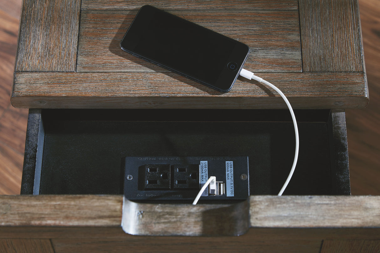 Tyler Creek - Grayish Brown / Black - Chair Side End Table by Signature Design by Ashley® | Bel Furniture