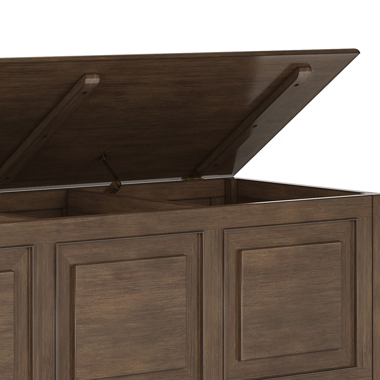 Connaught - Handcrafted Storage Bench Trunk by Simpli-Home | Bel Furniture