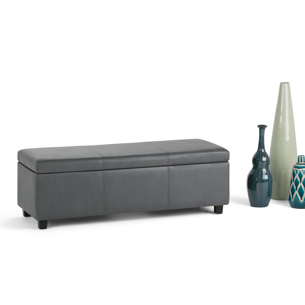 Avalon - Multifunctional Storage Ottoman Bench by Simpli-Home | Bel Furniture
