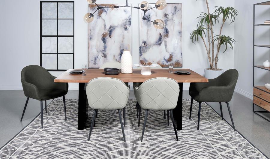 Emma - Fabric Upholstered Dining Arm Chair (Set of 2) by Coaster Fine Furniture | Bel Furniture