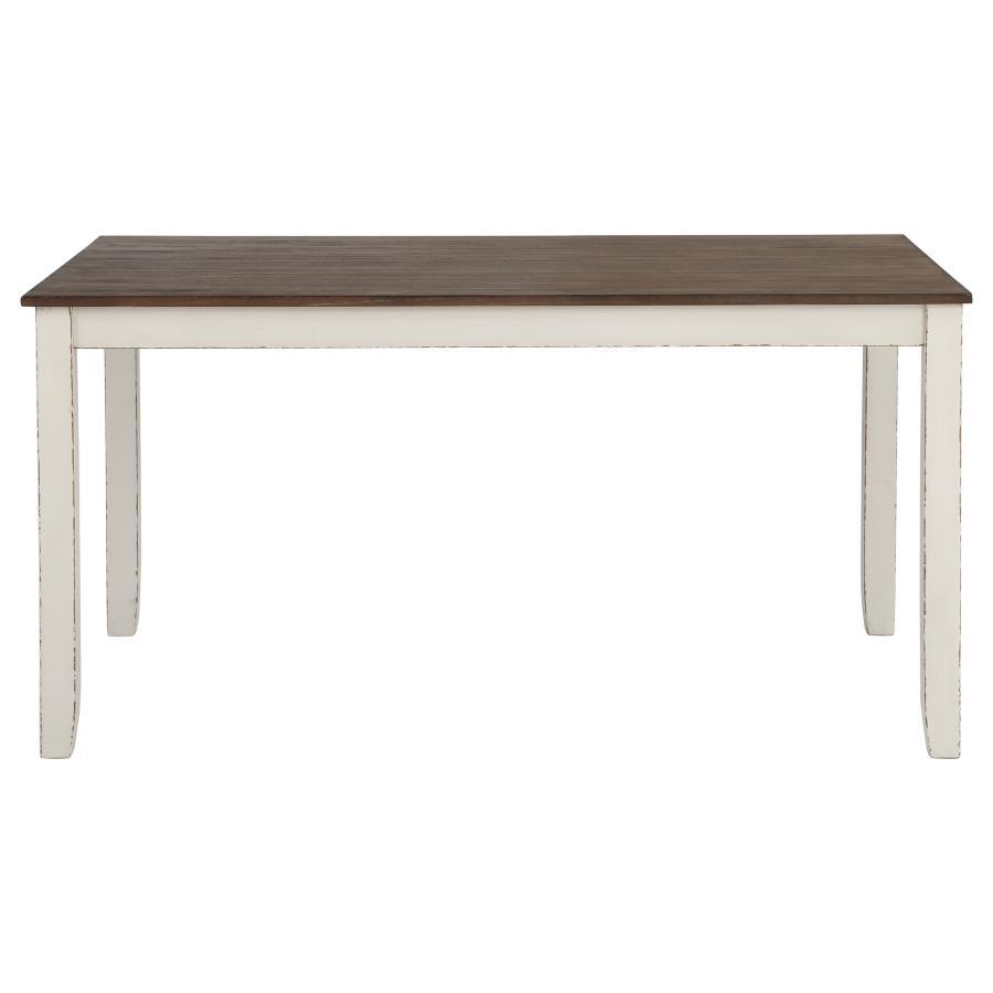 Fortress - 7 Piece Rectangular Dining Set - Vintage Vanilla by CoasterEveryday | Bel Furniture