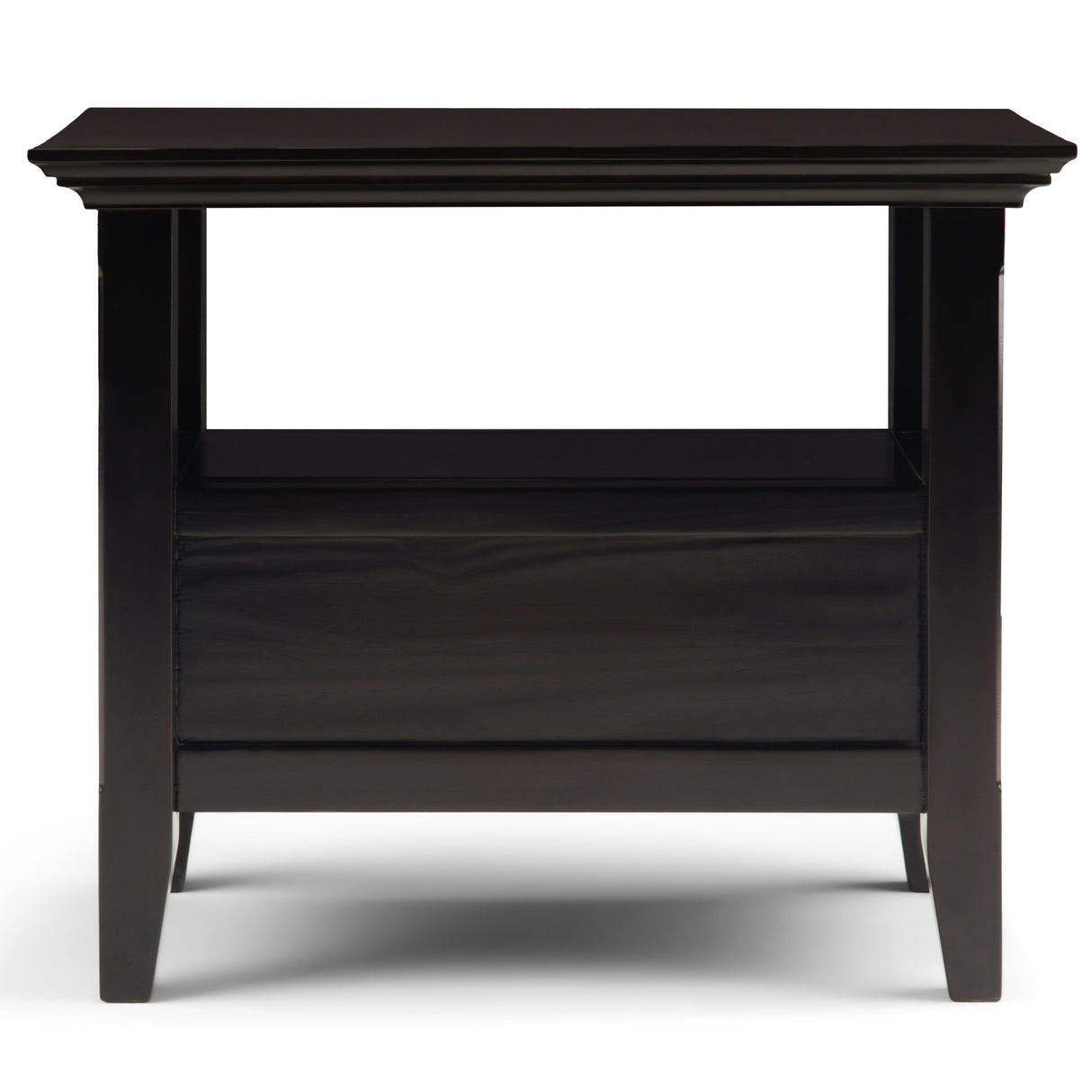 Amherst - Narrow Side Table - Hickory Brown by Simpli-Home | Bel Furniture