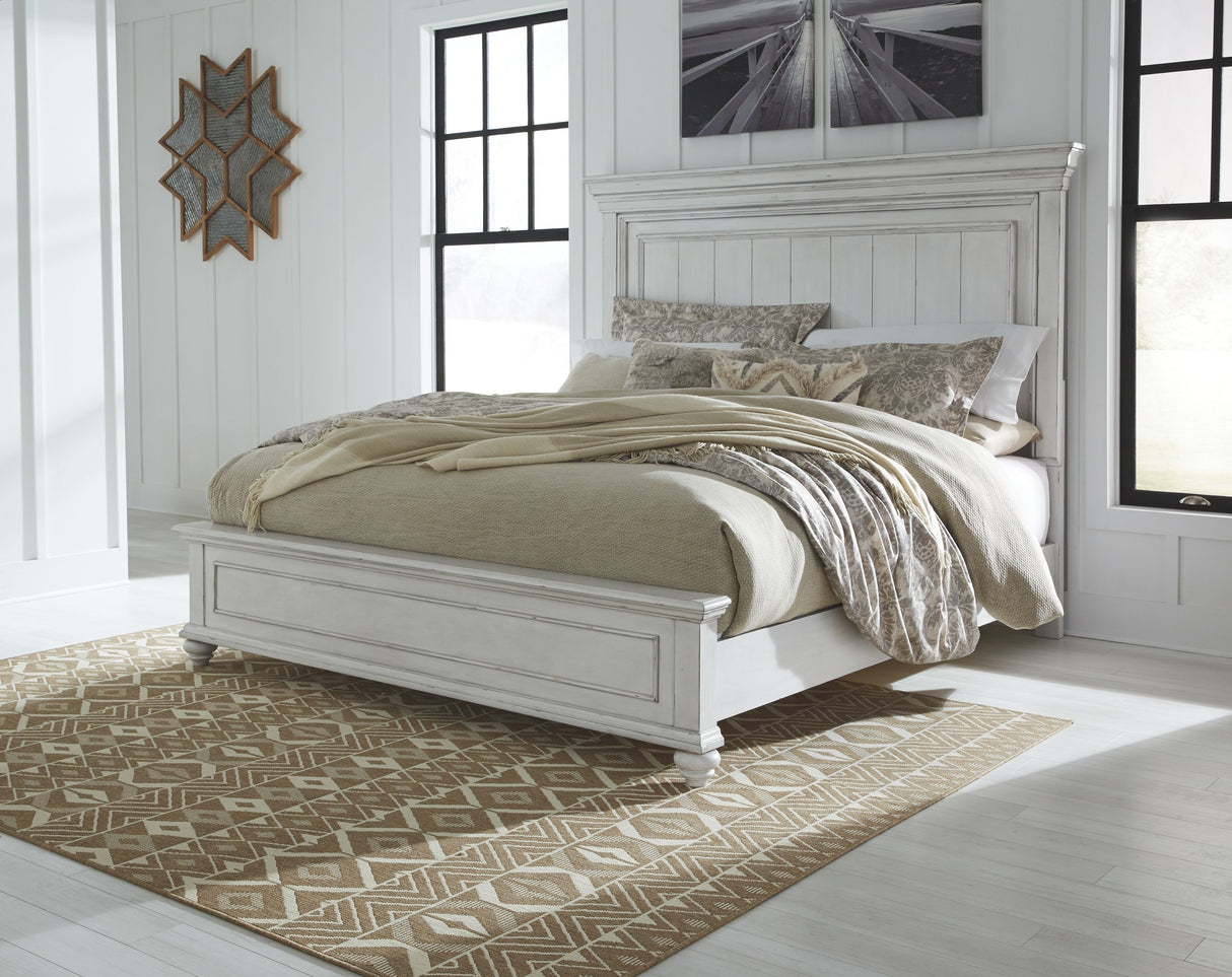 Kanwyn - Panel Bed White Queen None by Benchcraft® | Bel Furniture