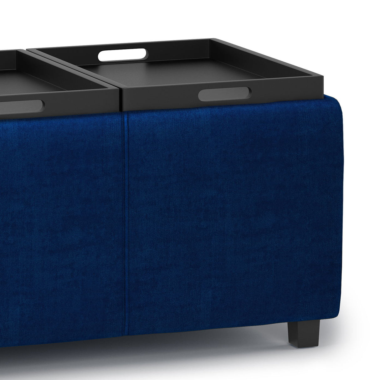 Avalon - Upholstered Storage Ottoman by Simpli-Home | Bel Furniture