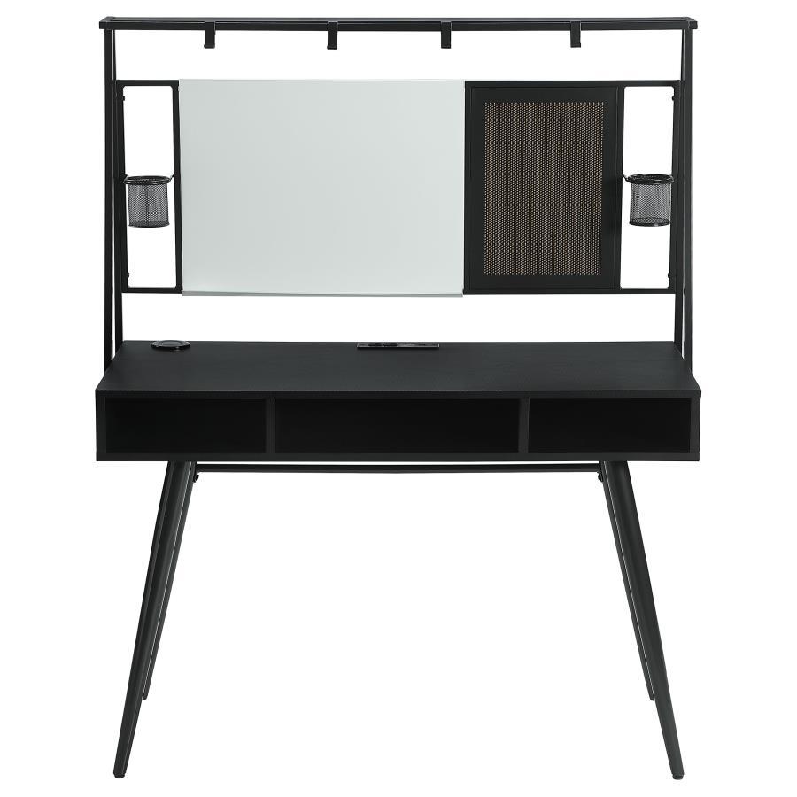Jessie - Writing Desk With Whiteboard And USB - Black by CoasterEssence | Bel Furniture
