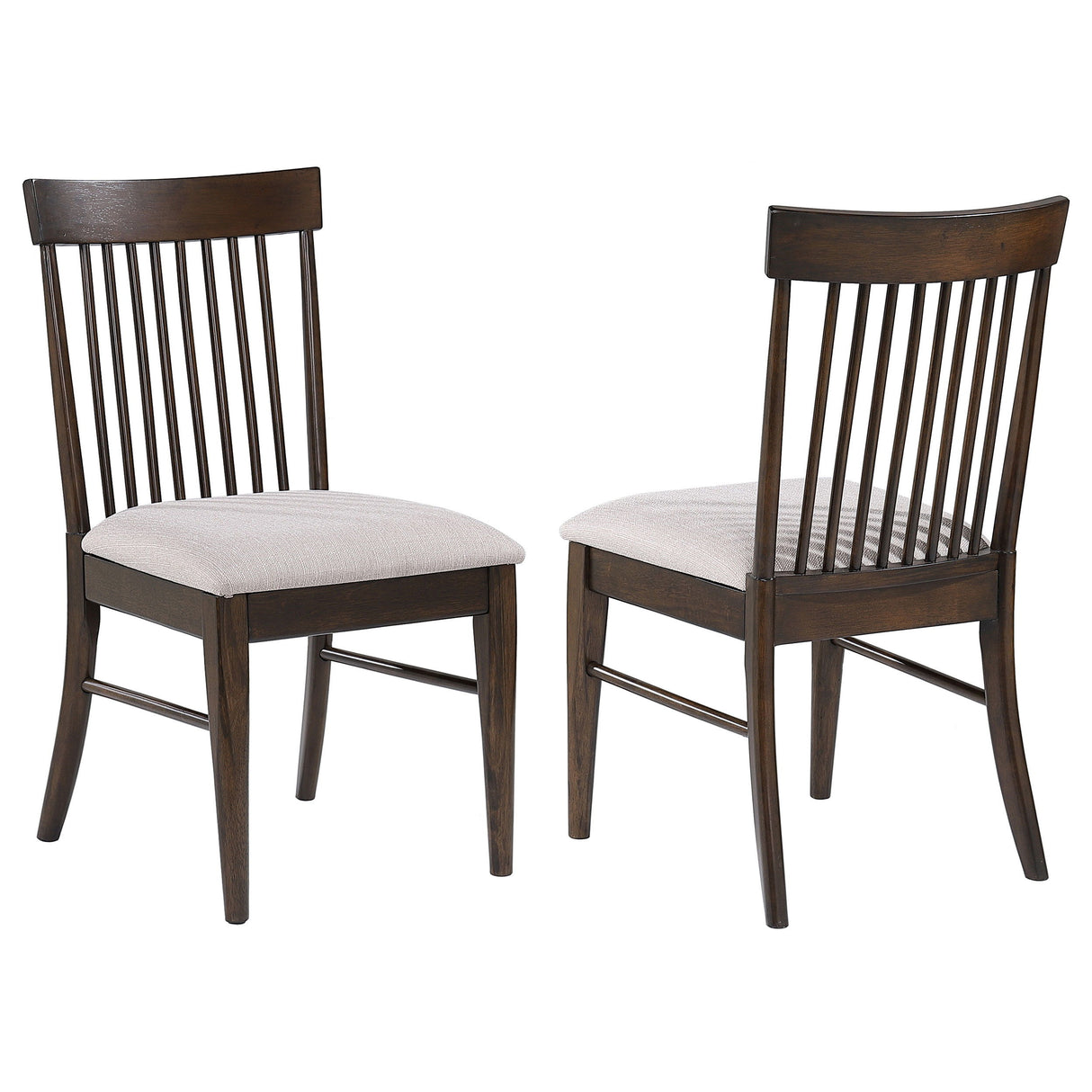 Everton - Wood Dining Side Chair (Set of 2) - Dark Walnut by CoasterEveryday | Bel Furniture
