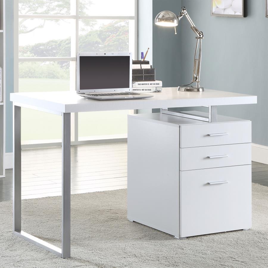 Brennan - 3-Drawer Office Computer Desk by CoasterEveryday | Bel Furniture
