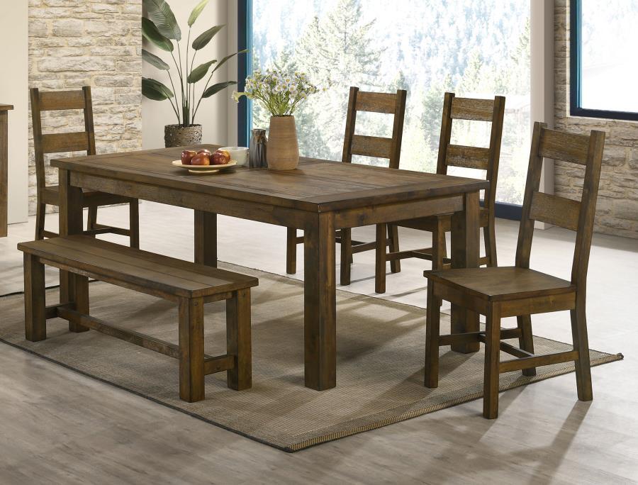 Coleman - Dining Side Chair (Set of 2) - Rustic Golden Brown by CoasterEveryday | Bel Furniture