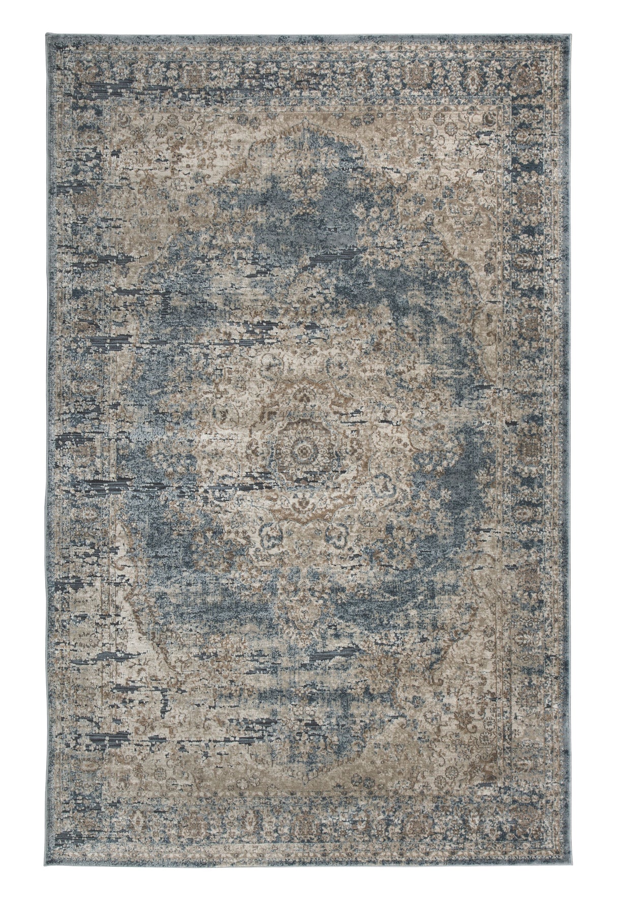 South - Area Rug Blue by Signature Design by Ashley® | Bel Furniture