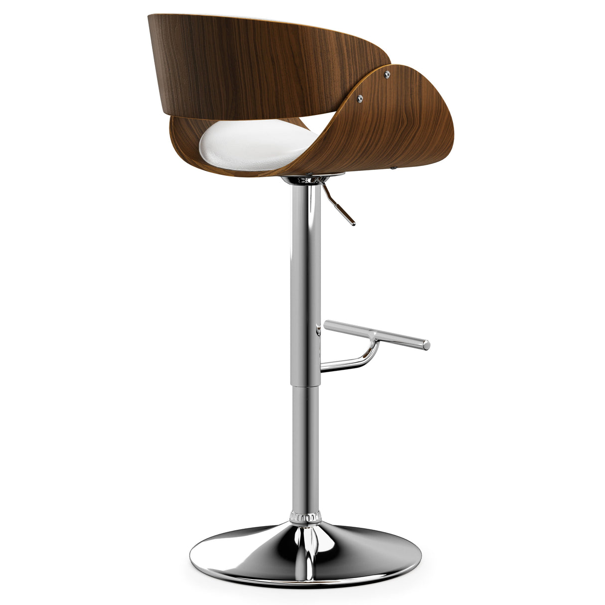 Amery - Mid Century Modern Adjustable Swivel Bar Stool by Simpli-Home | Bel Furniture