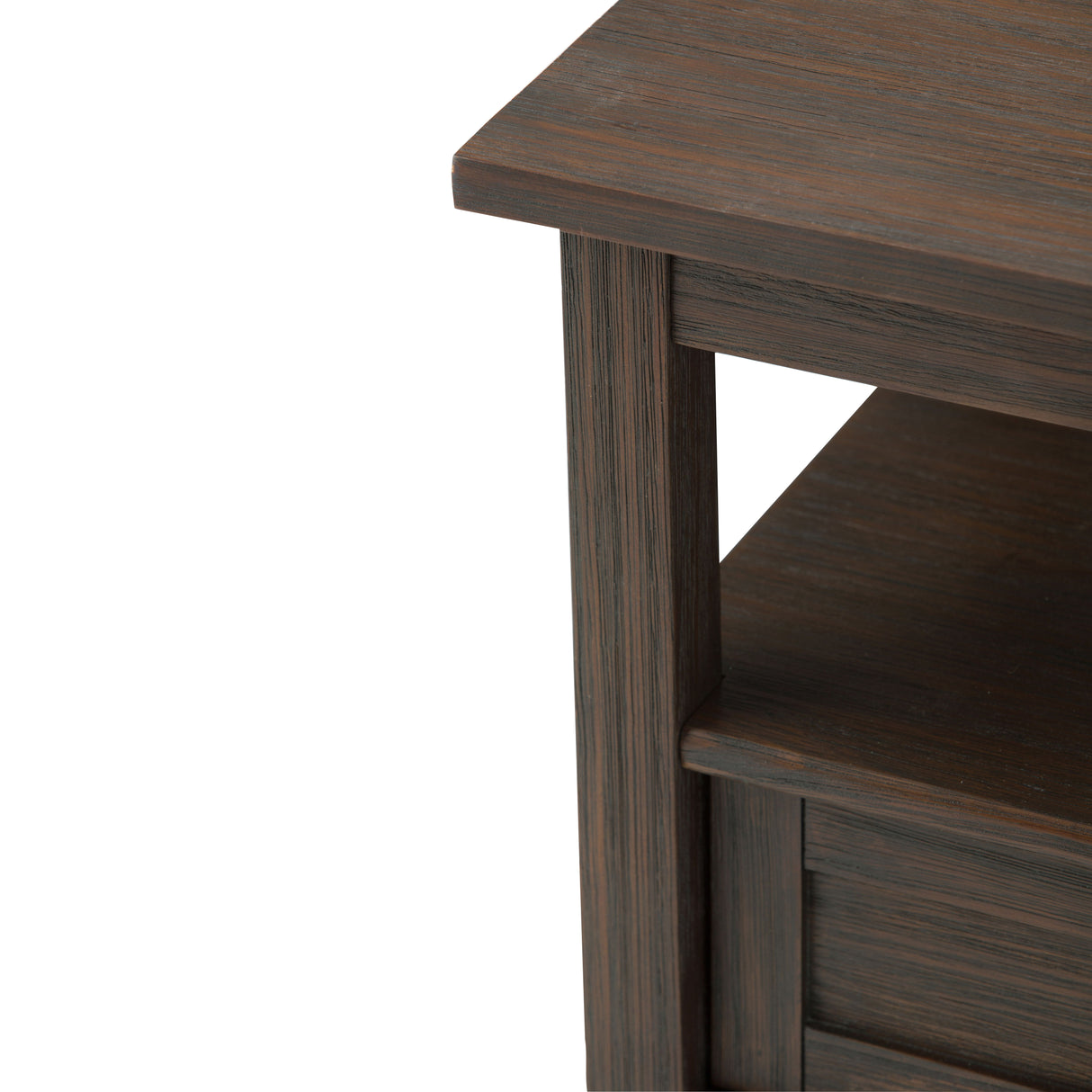 Warm Shaker - End Table - Farmhouse Brown by Simpli-Home | Bel Furniture